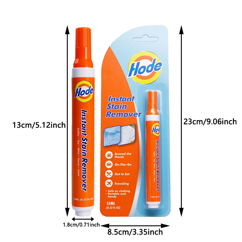 6-Pack Portable Stain Remover Pens Quick-Action Formula Juice Makeup Baby Food Safe for Kids Adults Clothes Stain Removal Set
