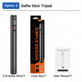 TOKQI C10 Tripod 72inch Extendable Bluetooth Selfie Stick, Aluminum Alloy Brackets for Smartphone iPhone Android Cellphone Shoot