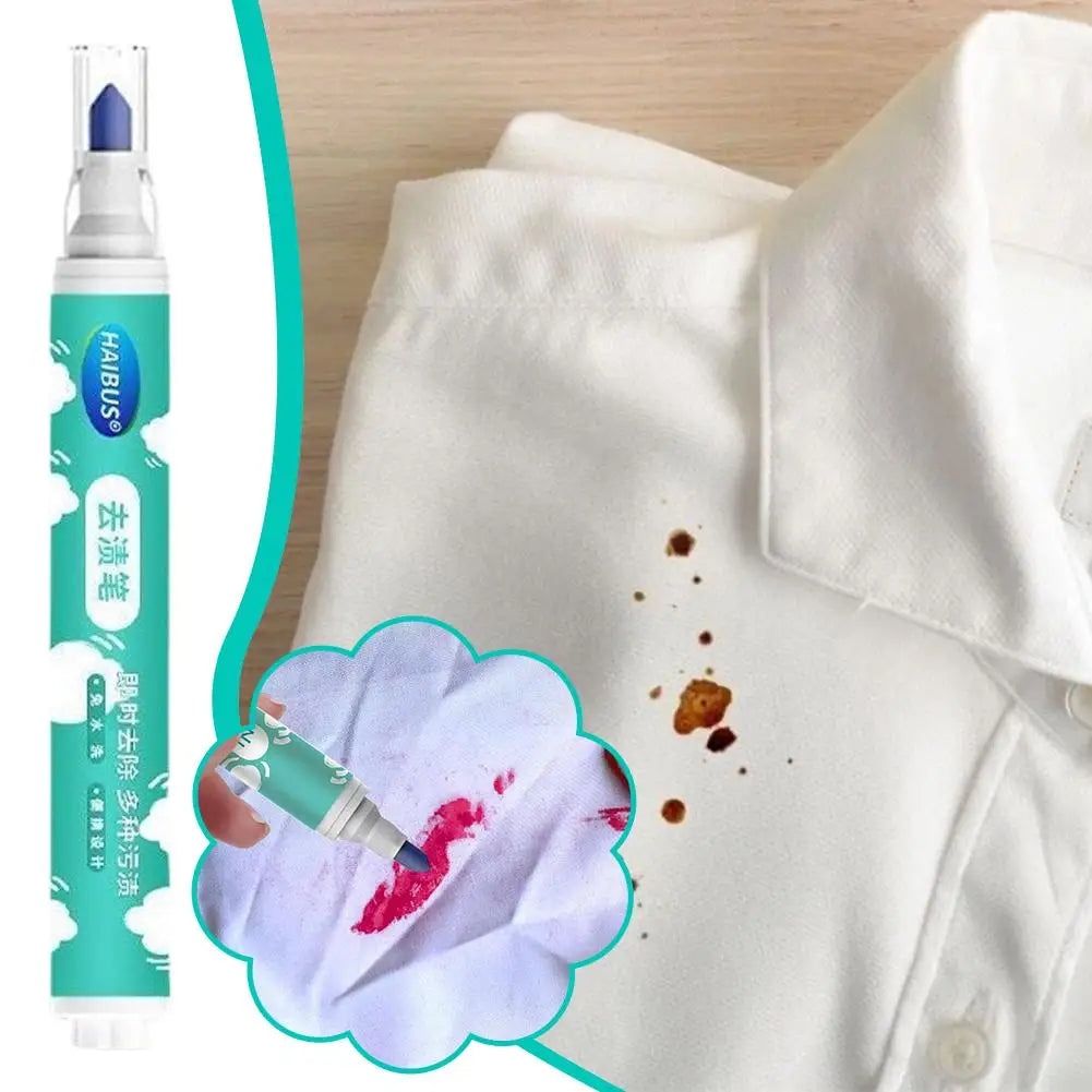 15G Magic Clothing Stain Removal Pen Portable Washing Free Oil Red Wine Stain Remover Marker Pen For Small Greasy Filth Cleaning