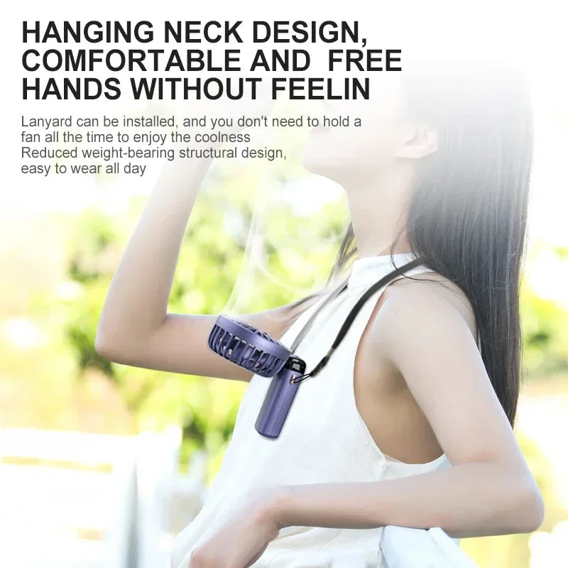 NEW Portable 5 Speed Handheld Cooling Fan USB Rechargeable Mini Fan with Phone Stand Safe for Children Great for Outdoor Travel