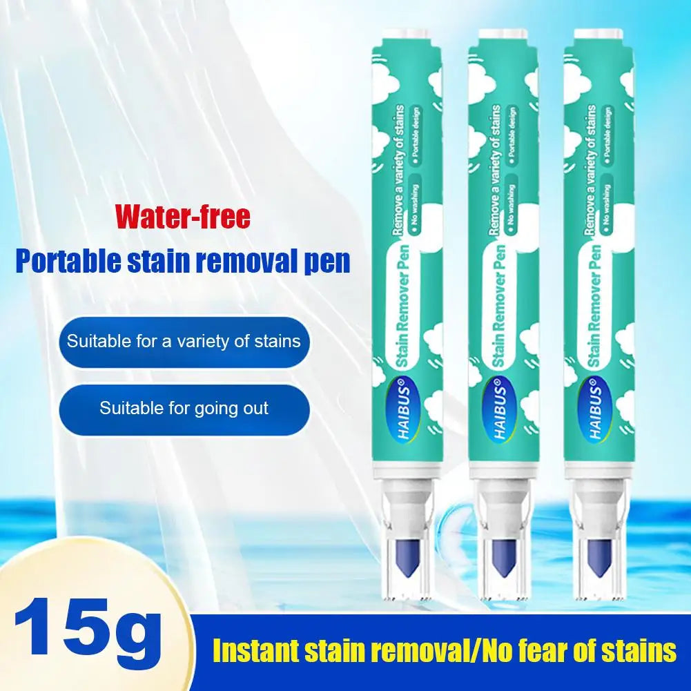 15G Magic Clothing Stain Removal Pen Portable Washing Free Oil Red Wine Stain Remover Marker Pen For Small Greasy Filth Cleaning