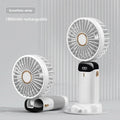 NEW Portable 5 Speed Handheld Cooling Fan USB Rechargeable Mini Fan with Phone Stand Safe for Children Great for Outdoor Travel