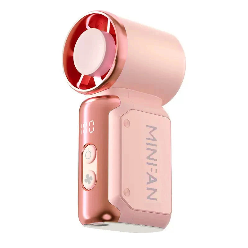 Mini handheld fan, portable small electric fan, USB charging portable pocket fan, suitable for outdoor, travel, and office use