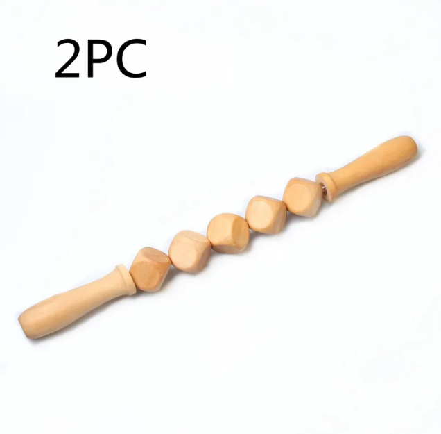 Ensemble de Rouleaux à Main en Bois Anti-Cellulite (Options Multiples)
